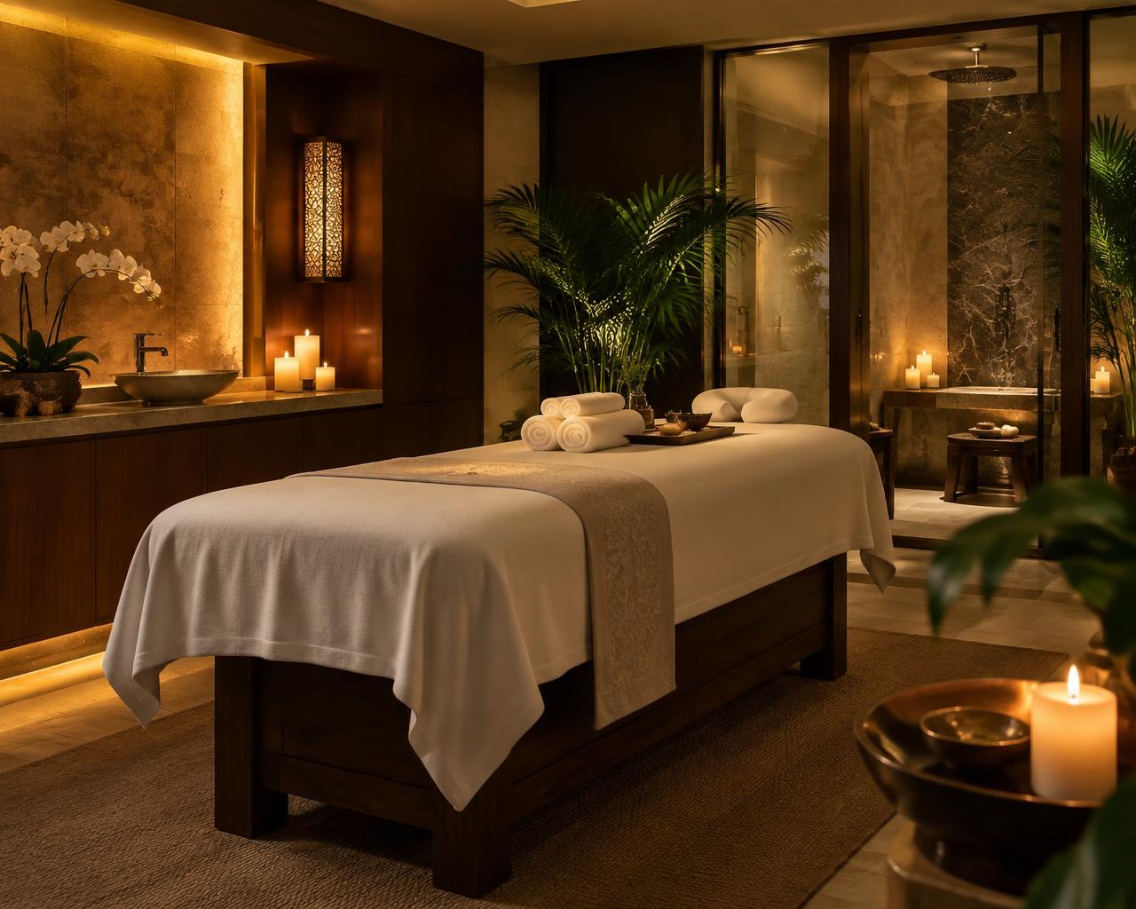 Sala trattamenti del centro Rivarolo Beauty & Massages