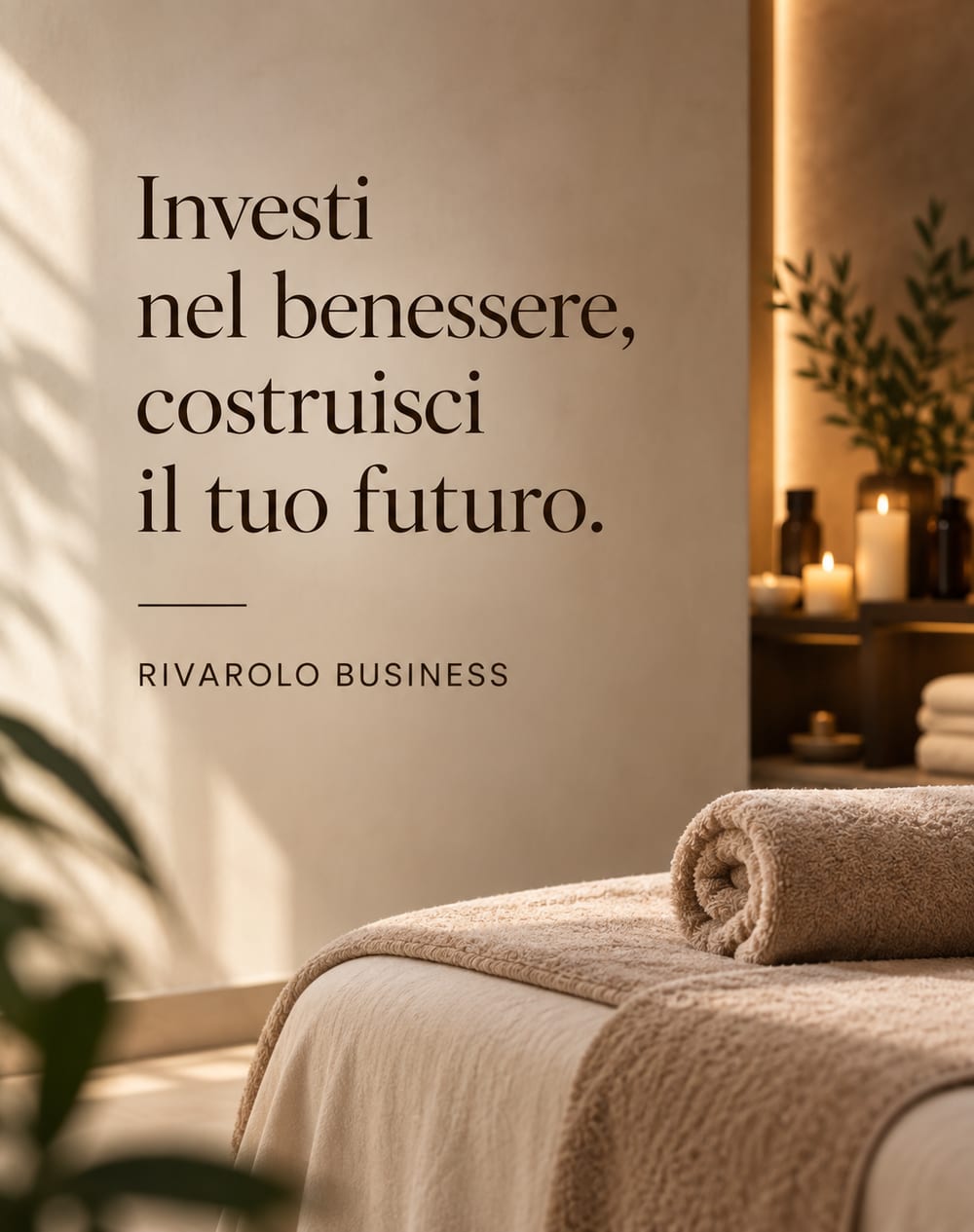 Investi nel benessere, costruisci il tuo futuro. Rivarolo Business